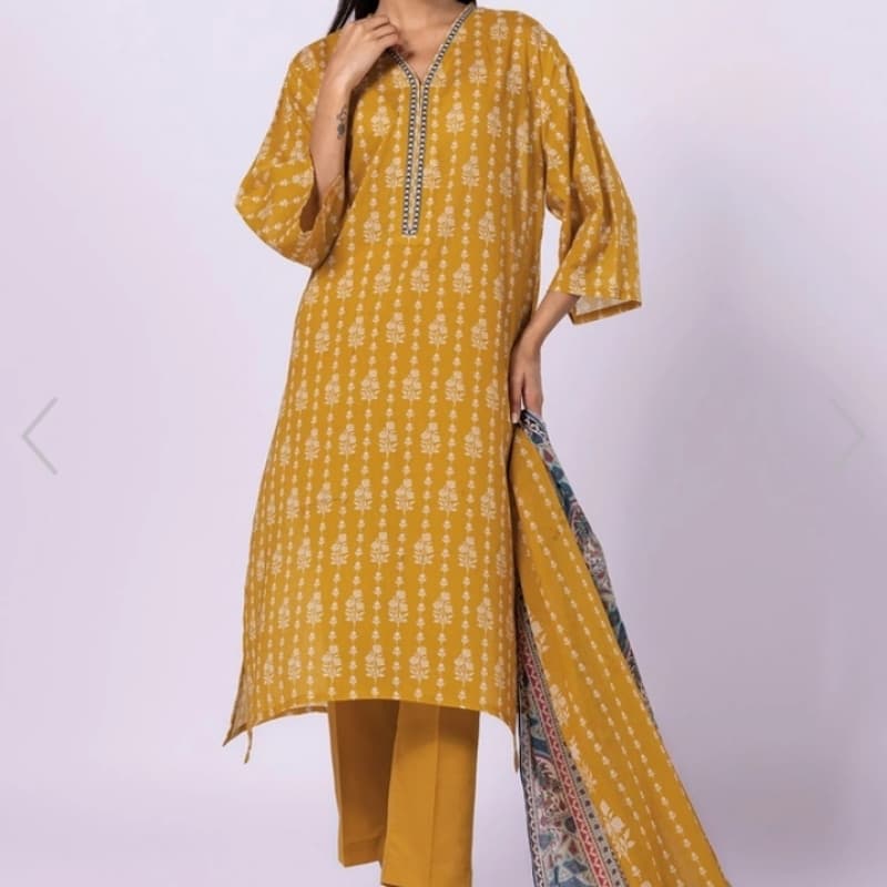 Printed lawn 3 pc